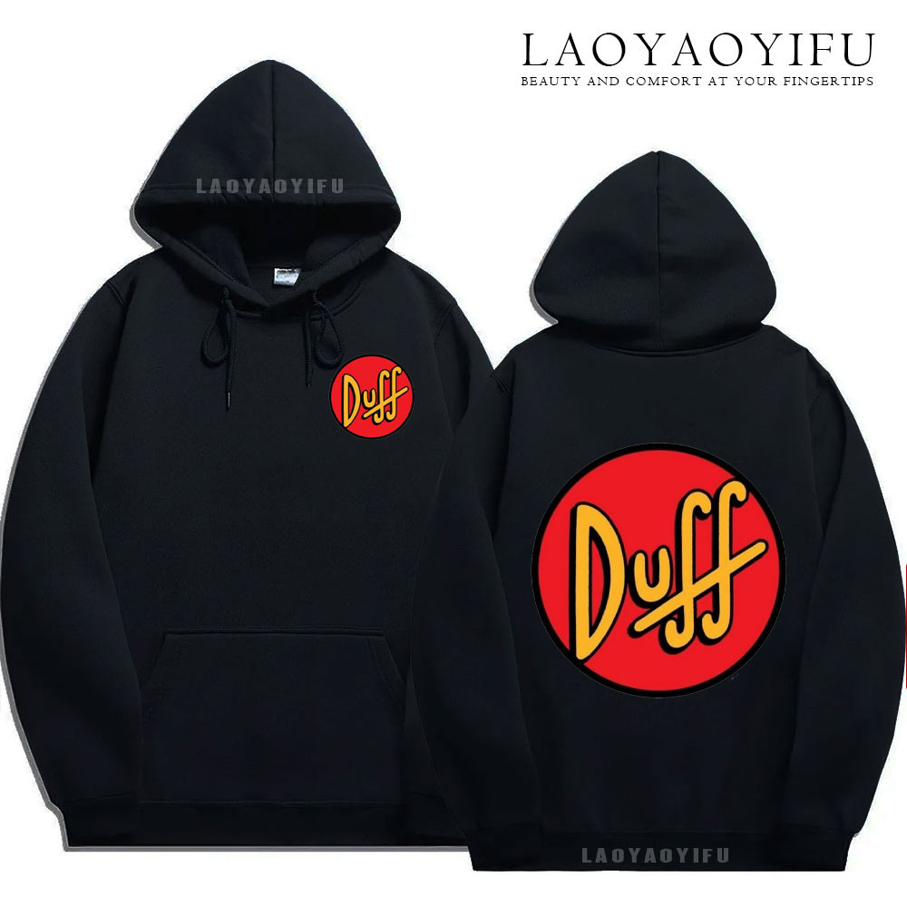 Street Fashion Logo Design - ザ・シンプソンズ ダフビール サークルロゴ V2 パーカー 面白い