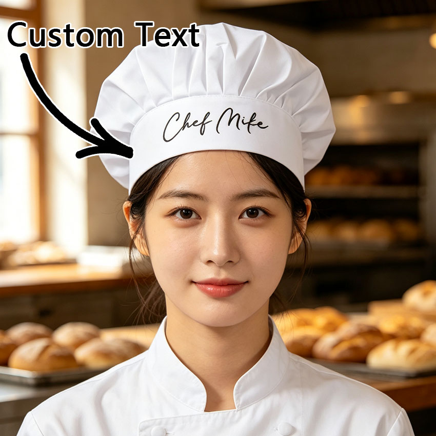 Baseball Cap Fitted - 名前や文字を自由にカスタマイズできる、オーダーメイドのシェフハット。伸縮性があり、快適でぴったりとフィットします。 料理や製菓に使えるキッチンハット。料理好きや製菓愛好家へのクリエイティブなギフトに最適です。