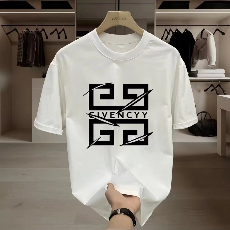 Street Fashion Logo Design - 2026 メンズ GIVENCY ブランドロゴプリント Tシャツ 半袖