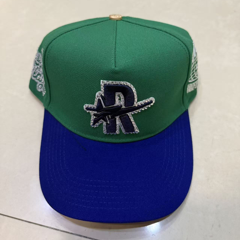 コントラストブリム3D刺繍ラフプレイハット、マルチトーンライ - Baseball Cap Fitted のレビューと価格