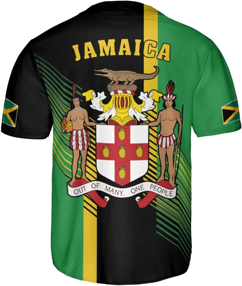 パーソナライズされた名前ジャマイカデザインパターン 3D プ - Street Fashion Jersey のレビューと価格