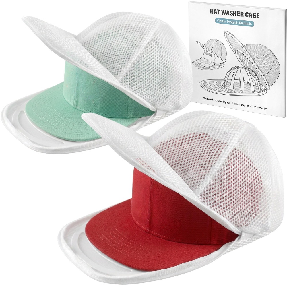 2/4パック洗濯機用帽子洗濯ケージ、メッシュバッグ付き野球帽 - Baseball Cap Fitted のレビューと価格