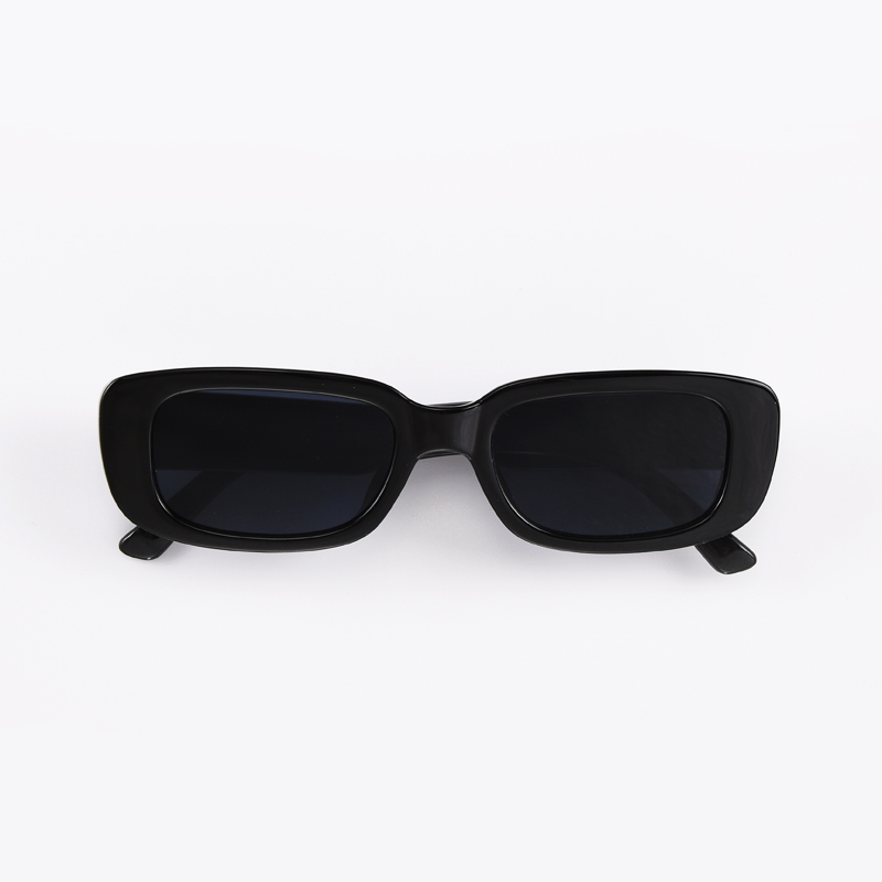 1/4 個新しい小さな正方形サングラス女性男性トレンディなヴ - Street Fashion Glasses のレビューと価格