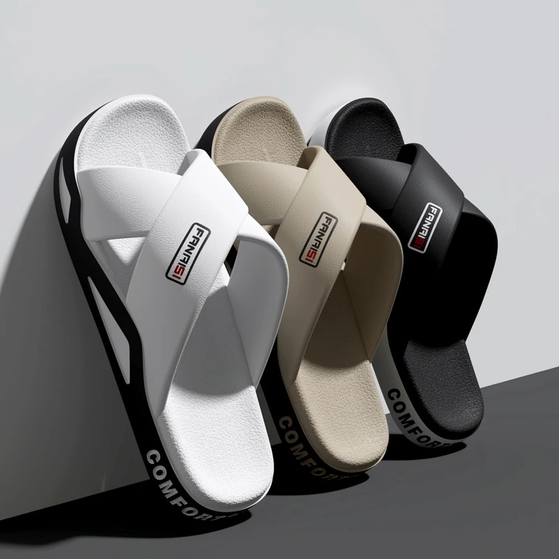 ZUOFU メンズ クロスストラップ オープン トゥ スライ - Street Fashion Walk のレビューと価格
