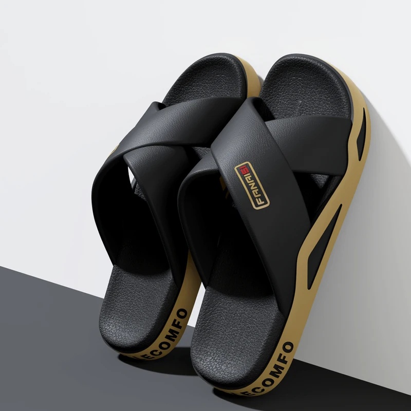 ZUOFU メンズ クロスストラップ オープン トゥ スライ - Street Fashion Walk のレビューと価格