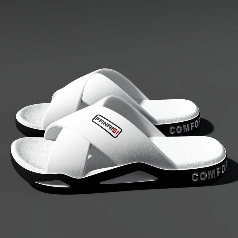 ZUOFU メンズ クロスストラップ オープン トゥ スライ - Street Fashion Walk のレビューと価格