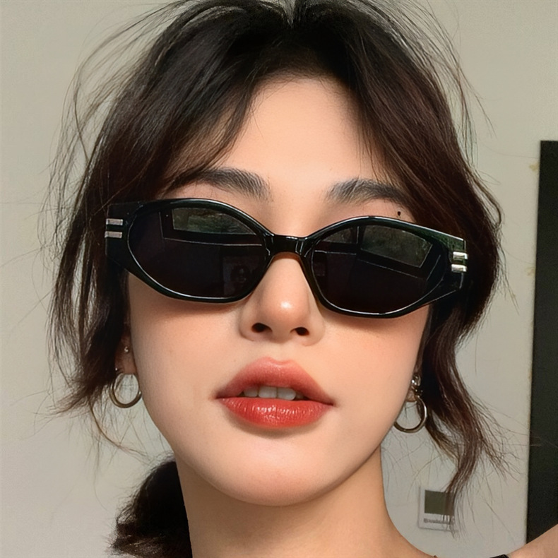 新しいスモールフレームY2Kキャットアイサングラス、女性用ト - Street Fashion Glasses のレビューと価格