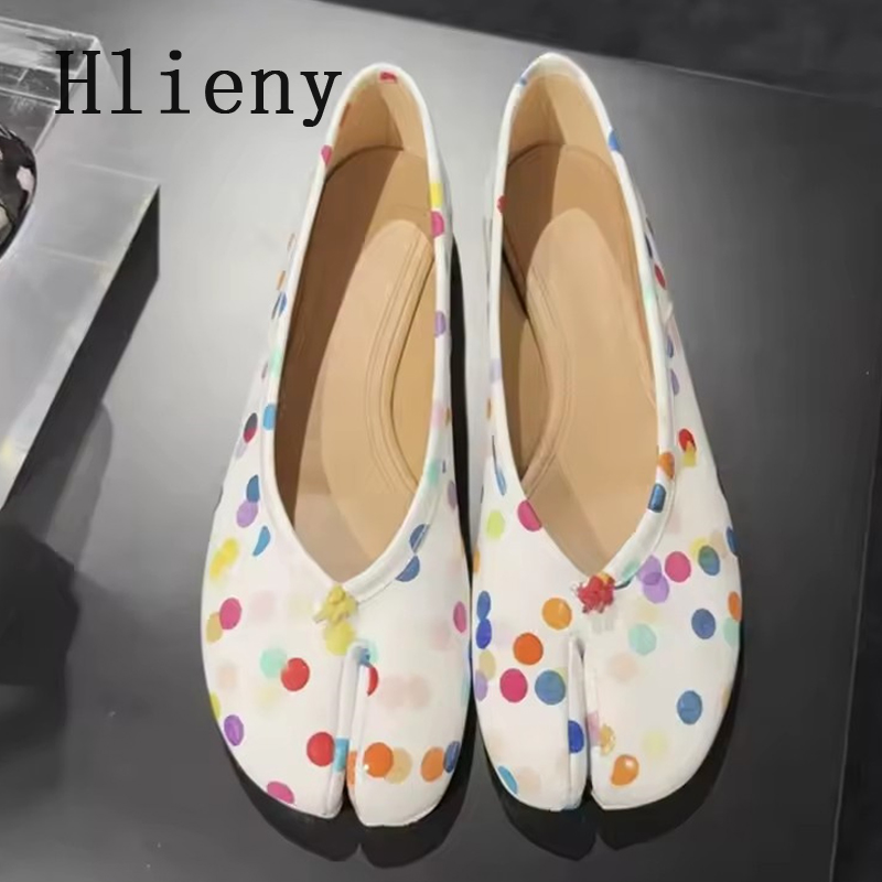 Hlieny ファッションカラフルな水玉模様のスプリットトゥ - Street Fashion Walk のレビューと価格