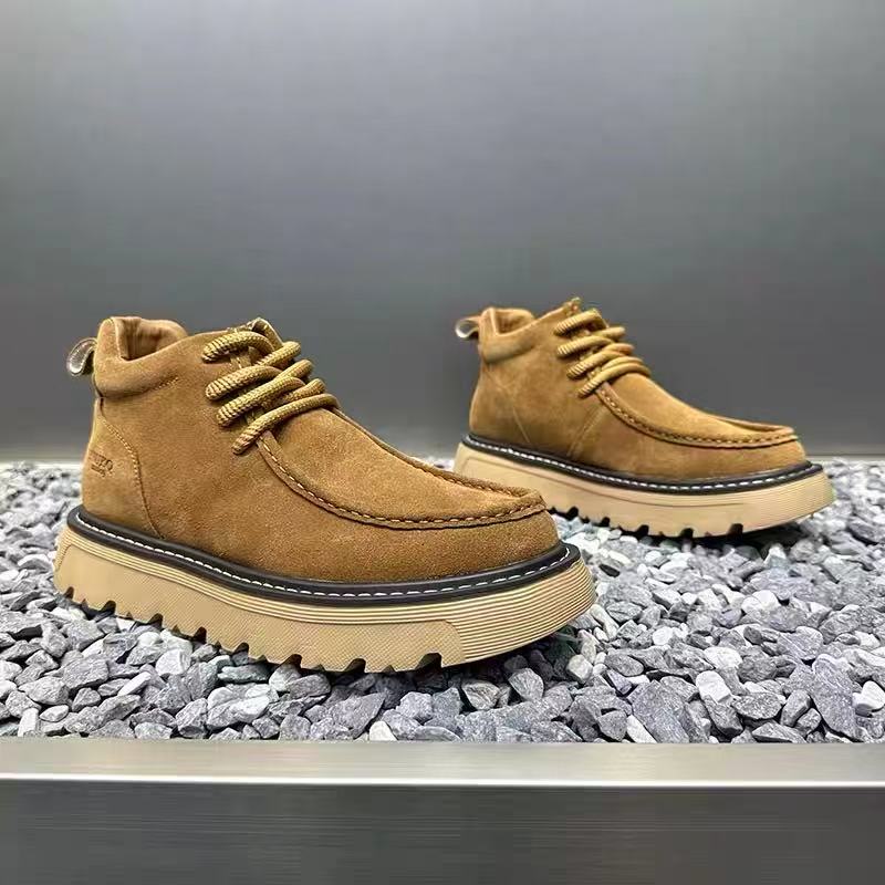 秋冬メンズプラットフォームブーツデザイナーノンスリップオート - Street Fashion Walk のレビューと価格