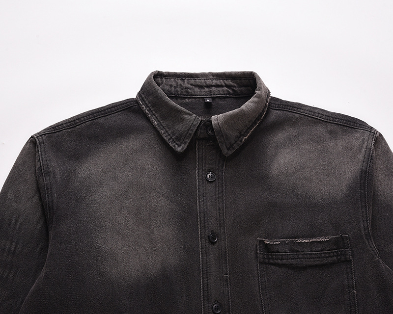 メンズハイストリートリップドジーンズジャケットファッションス - Street Fashion Denim のレビューと価格