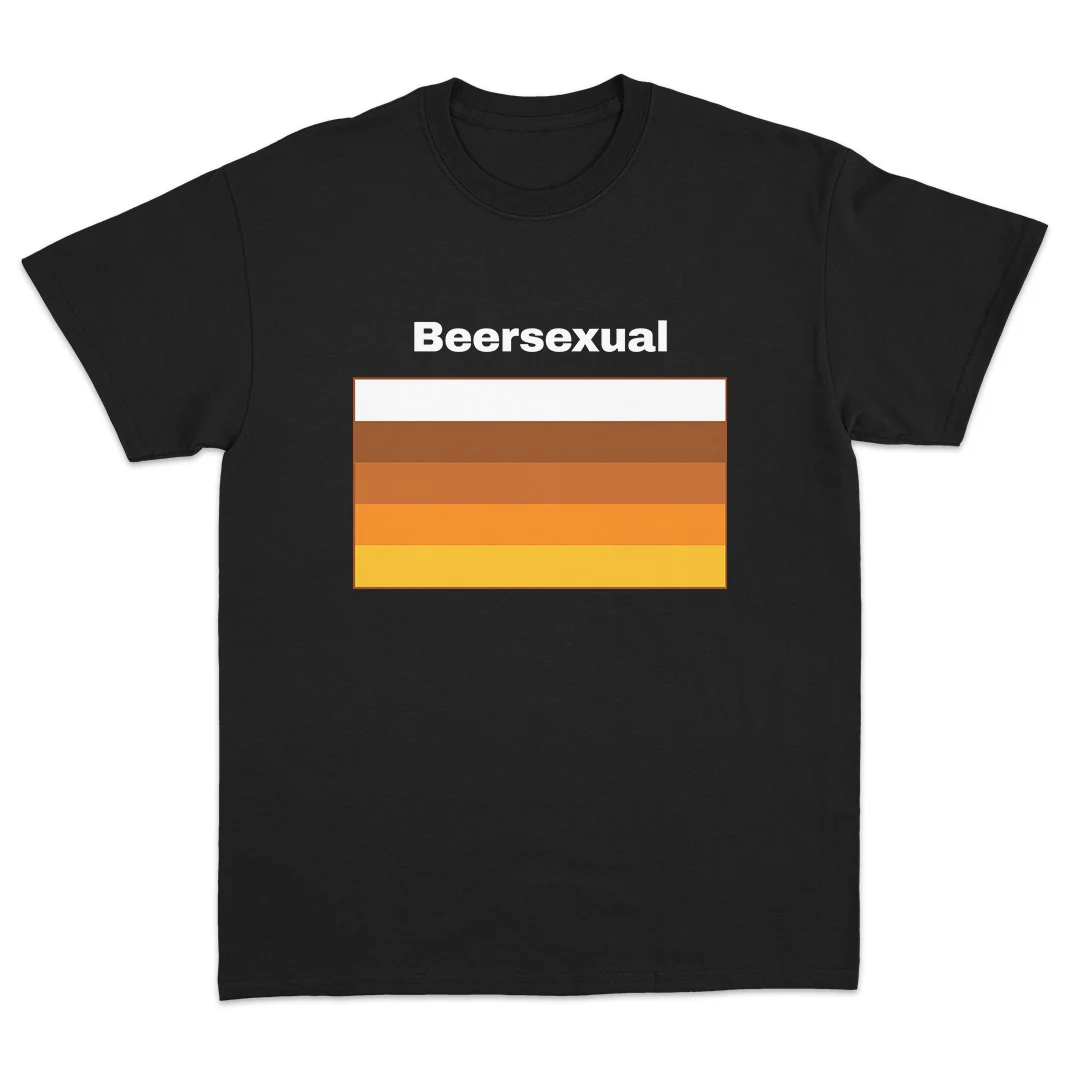 ビアセクシャルフラッグTシャツ メンズ レディース 面白いビ - Street Fashion Usa のレビューと価格
