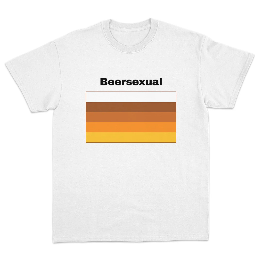ビアセクシャルフラッグTシャツ メンズ レディース 面白いビ - Street Fashion Usa のレビューと価格