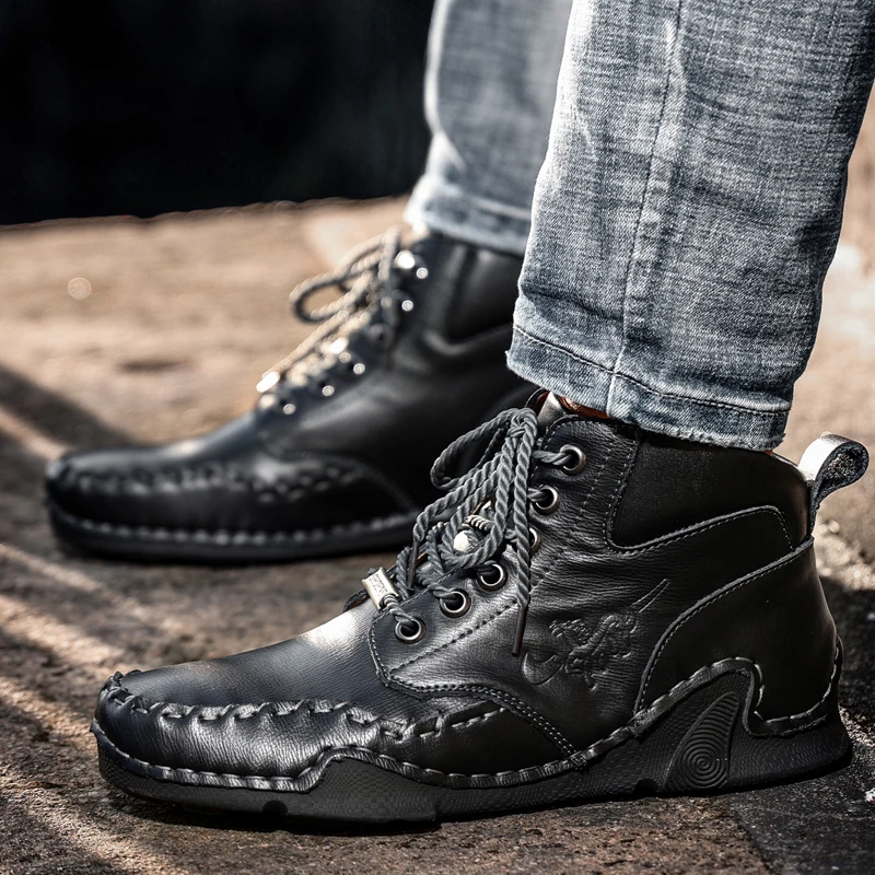 サイズ 48 メンズシューズ手作り本革靴男性用ファッションア - Street Fashion Walk のレビューと価格