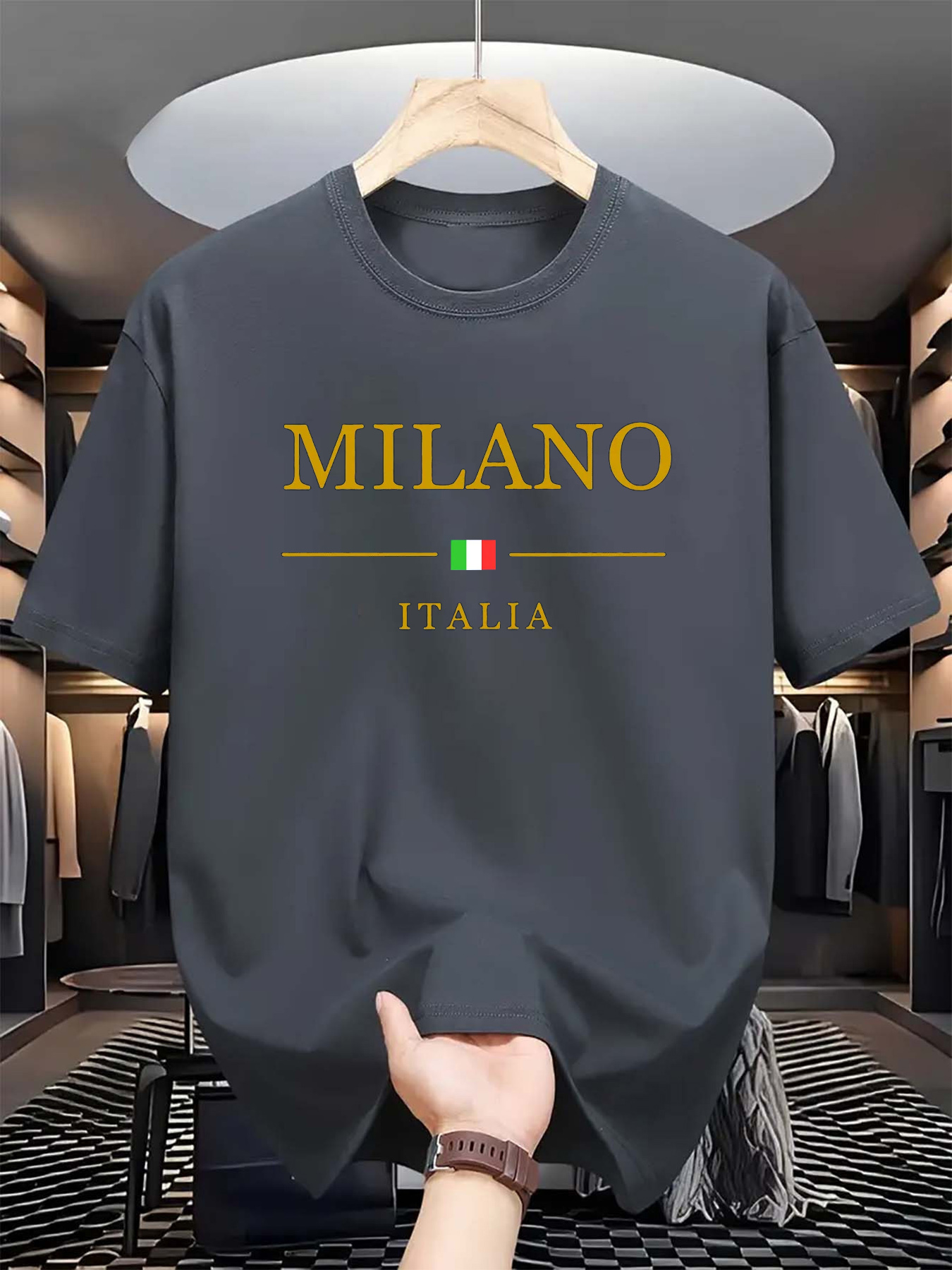 メンズ夏用3DプリントTシャツ半袖、ファッショナブル、カジュ - Street Fashion In Milan のレビューと価格
