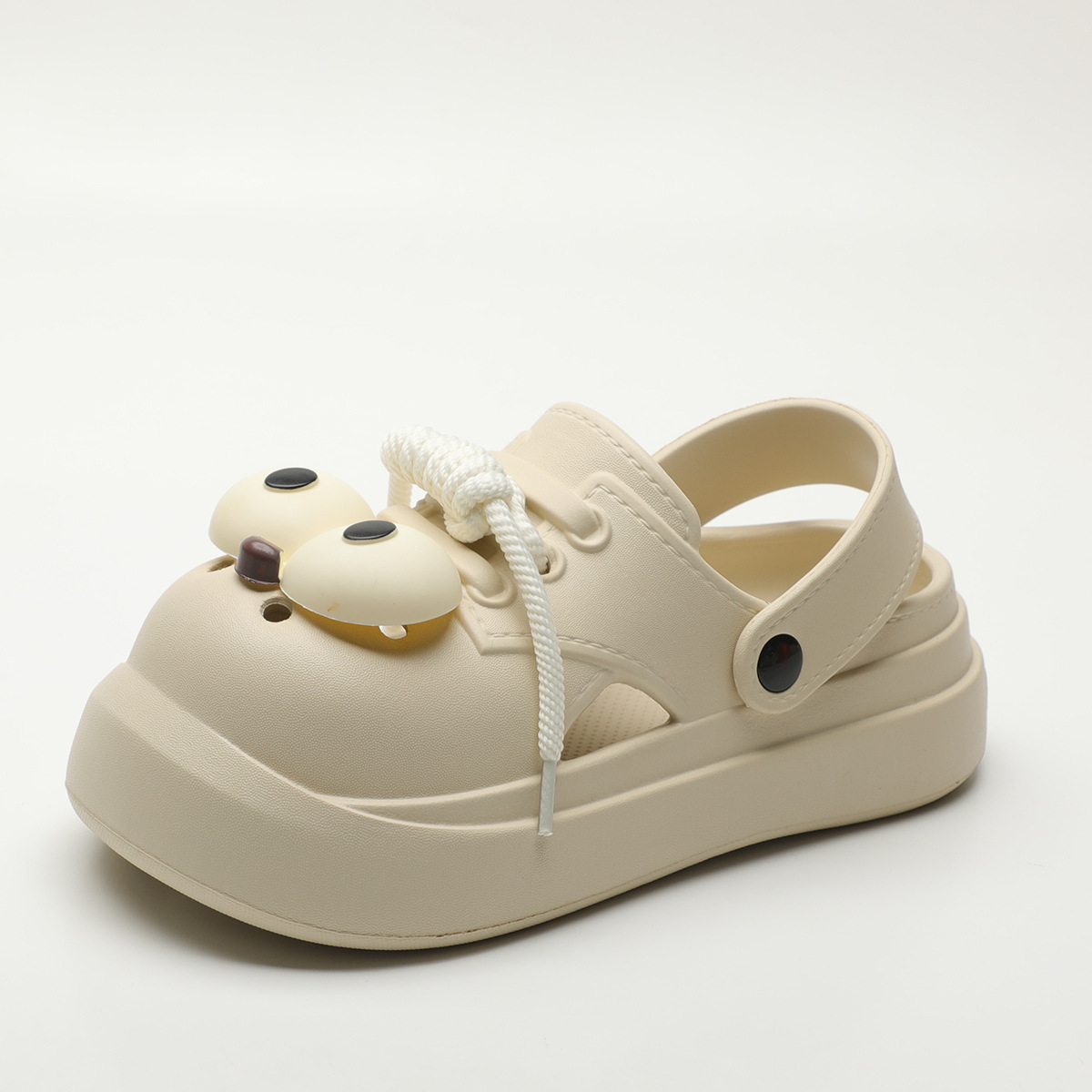 キュートなDIYビッグアイファッションクロッグ、女性用サマー - Street Fashion Walk のレビューと価格