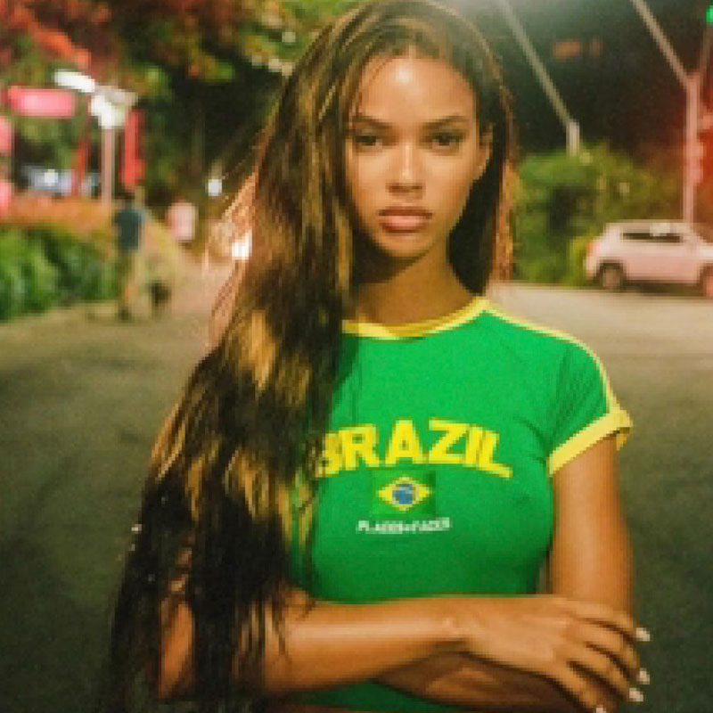 女性用Tシャツ,レトロなアルファベットのTシャツ,半袖ストリ - Street Fashion Brazil のレビューと価格