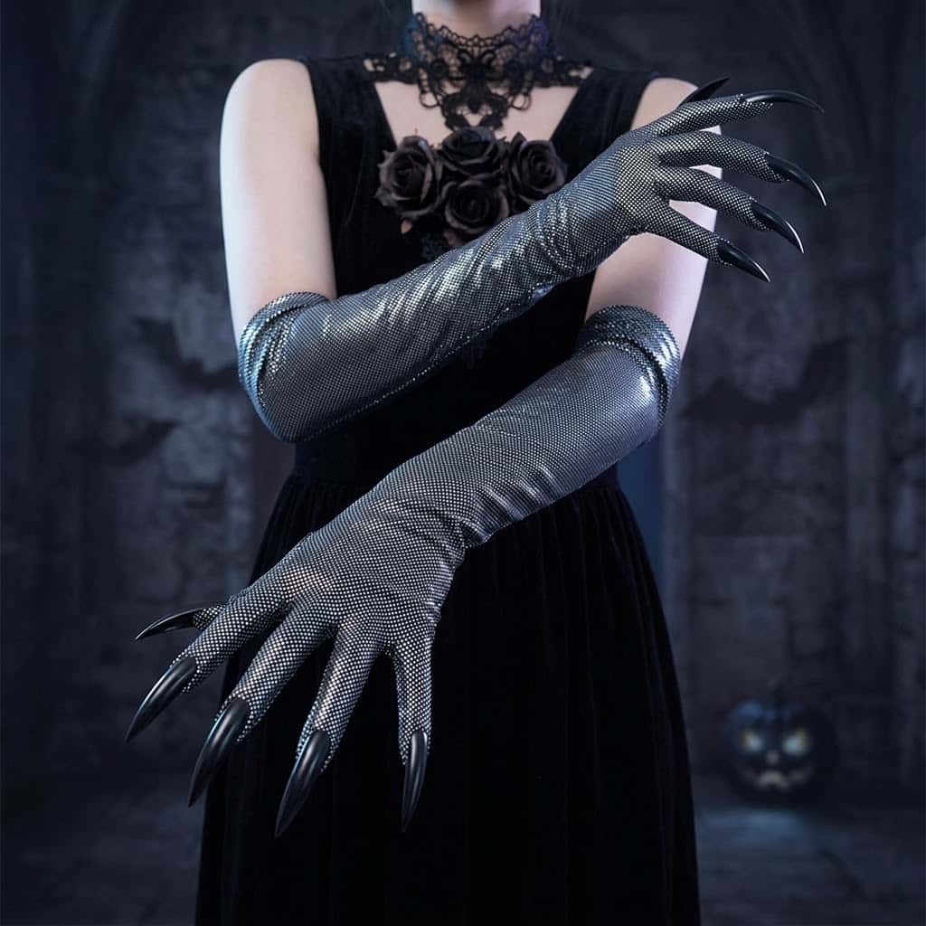 2026 ムーンガール Y2K ゴシックロングゴーストクロー - Street Fashion Gloves のレビューと価格