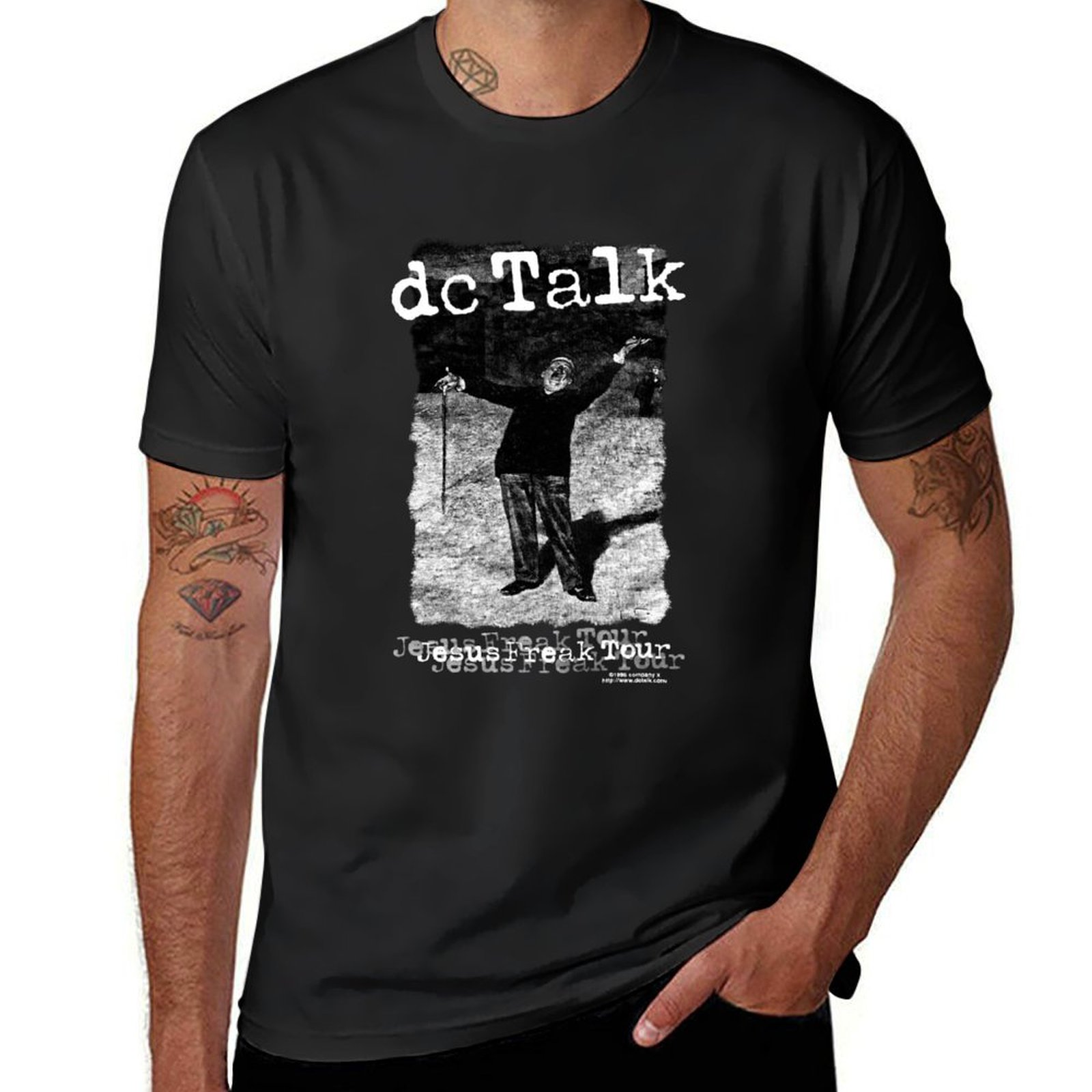 DCトークヒップホップTシャツ、ユニセックスバンドトップス、 - Street Fashion Usa のレビューと価格
