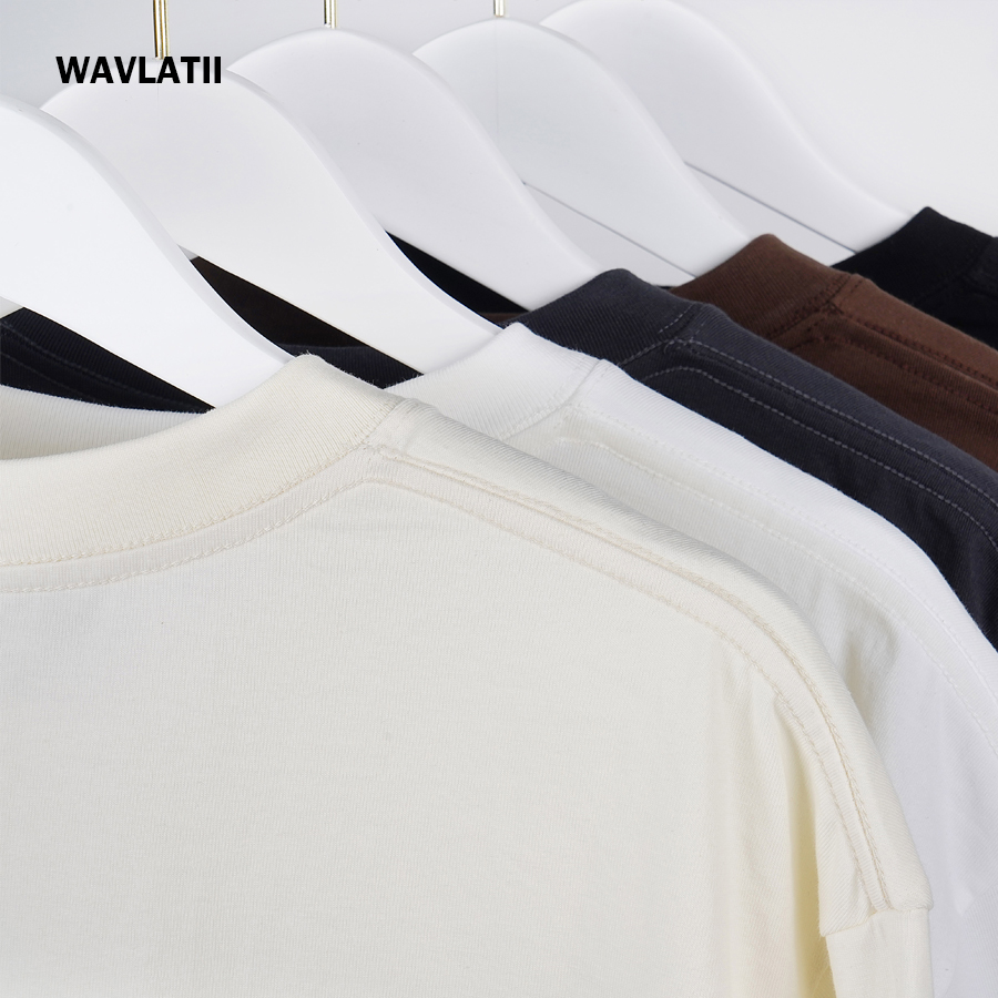 WAVLATII 特大白黒 Tシャツ女性のためのファッション - Street Fashion Jersey のレビューと価格
