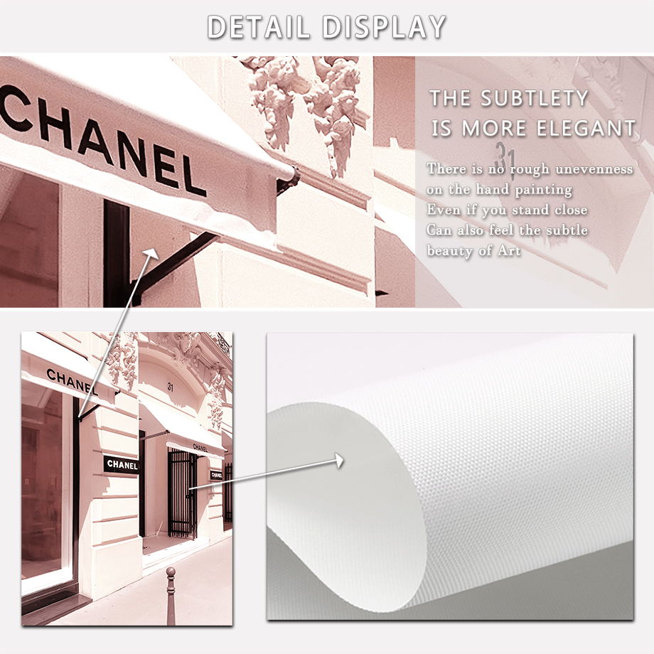 パリタワーストリート高級店ピンクファッションポスター北欧壁ア - Street Fashion Poster のレビューと価格