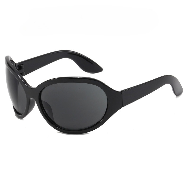 新作ファッショナブルなオーバルサングラス 女性用 Y2K ト - Street Fashion Glasses のレビューと価格