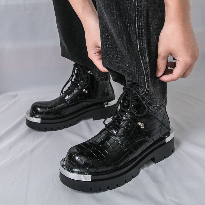 高品質ハイカットメンズアウトドアハイキングブーツ、ファッショ - Street Fashion Walk のレビューと価格