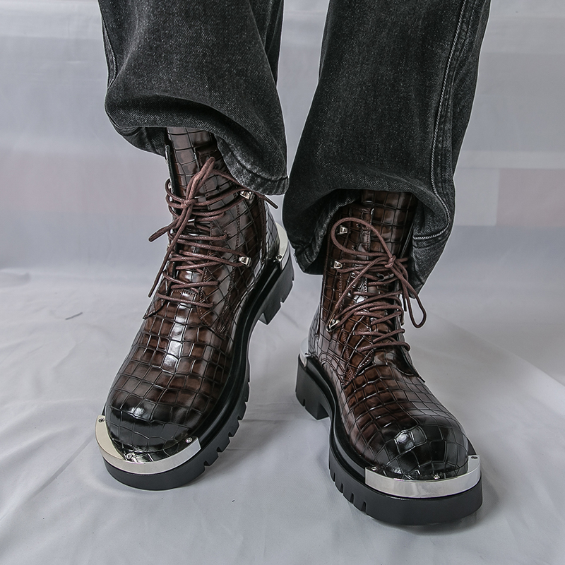 高品質ハイカットメンズアウトドアハイキングブーツ、ファッショ - Street Fashion Walk のレビューと価格