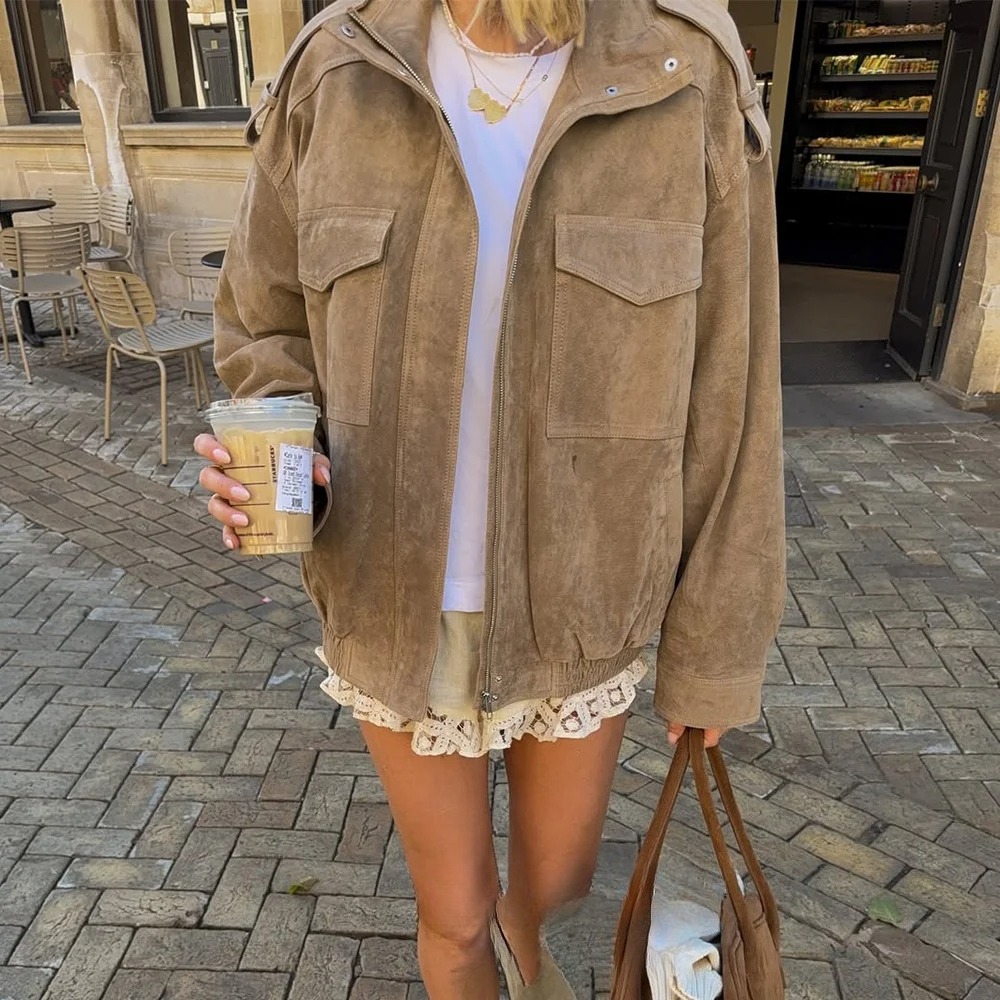 KONDALA レディース スエードジャケット 2025 秋 - Street Fashion Fall 2025 のレビューと価格