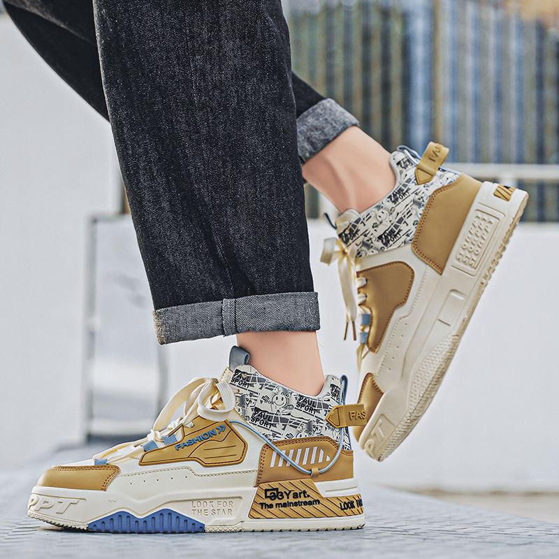 メンズハイカットボードシューズファッショナブルな多用途カジュ - Street Fashion Walk のレビューと価格