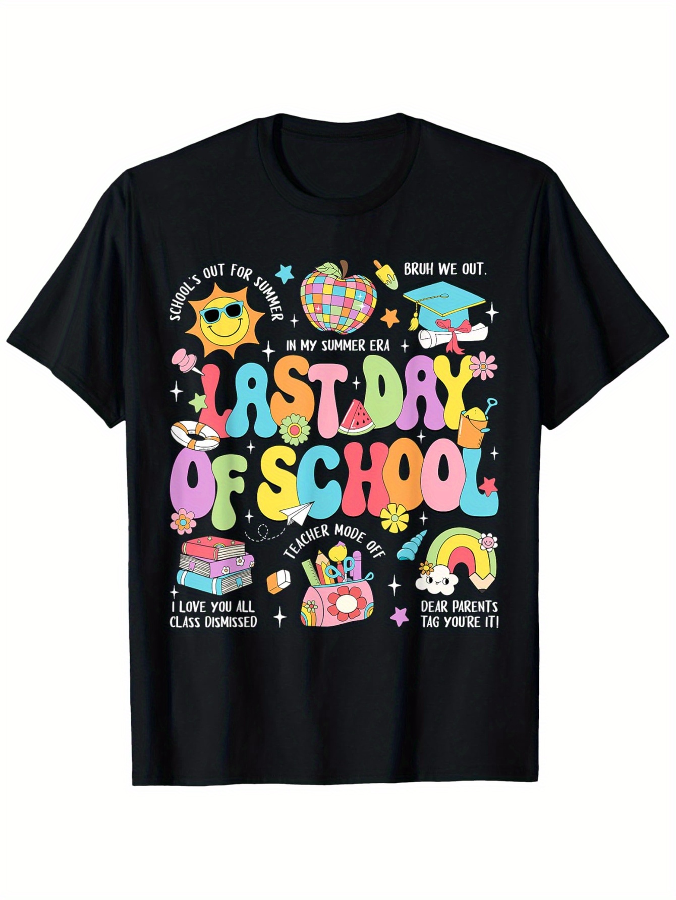 ハッピー最終日学校制服教師グレードハローサマーTシャツ、ファ - Street Fashion Com のレビューと価格