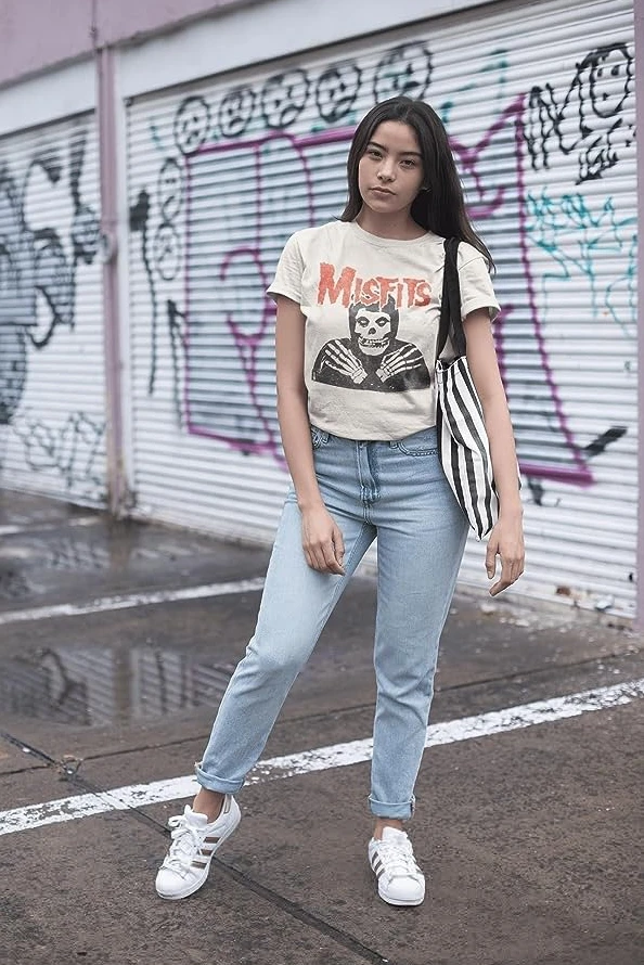男性のためのパンクスタイルのTシャツ,レトロなストリートスカ - Street Fashion Jersey のレビューと価格